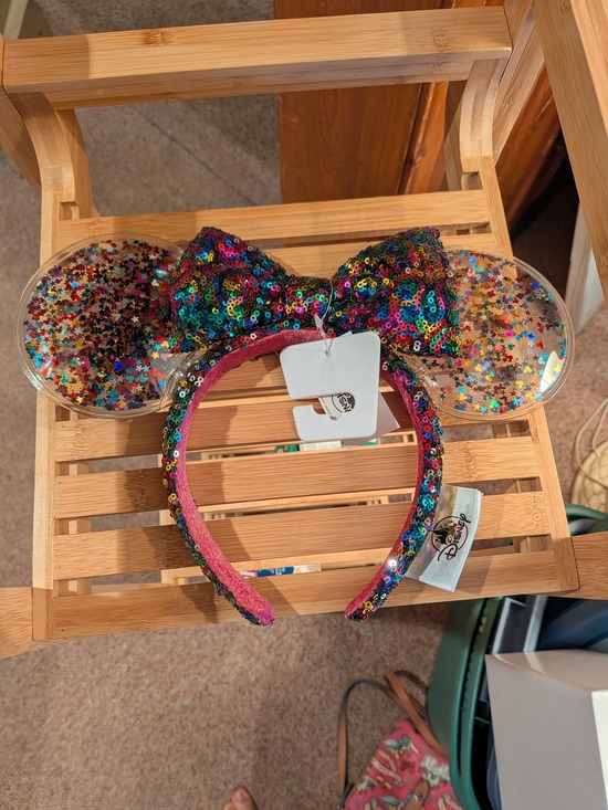 Disney Other - Disney Rainbow Sequin Minnie Ears Headband